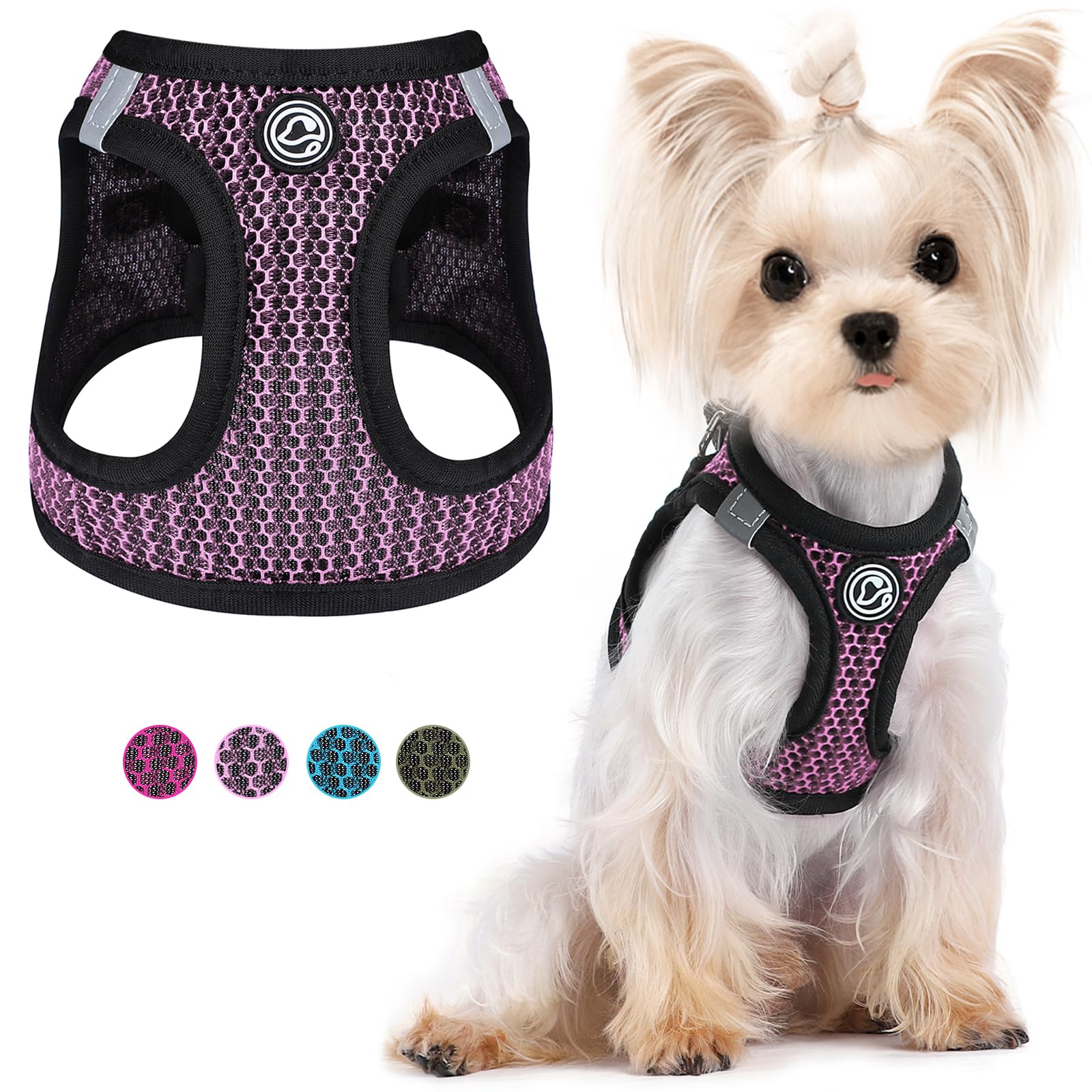 XS Soft Mesh No-Pull Dog Harness