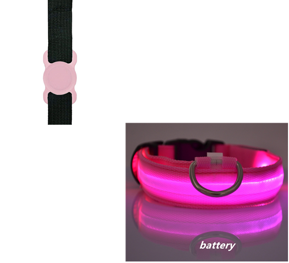 Glowing Silicone Dog Collar