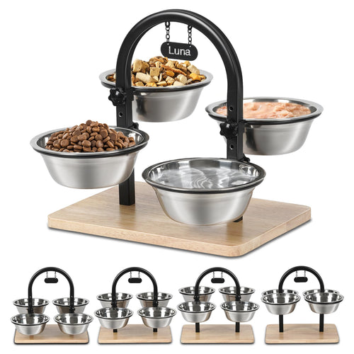Adjustable Height Cat Feeder