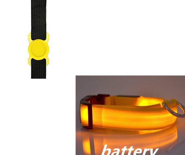 Glowing Silicone Dog Collar