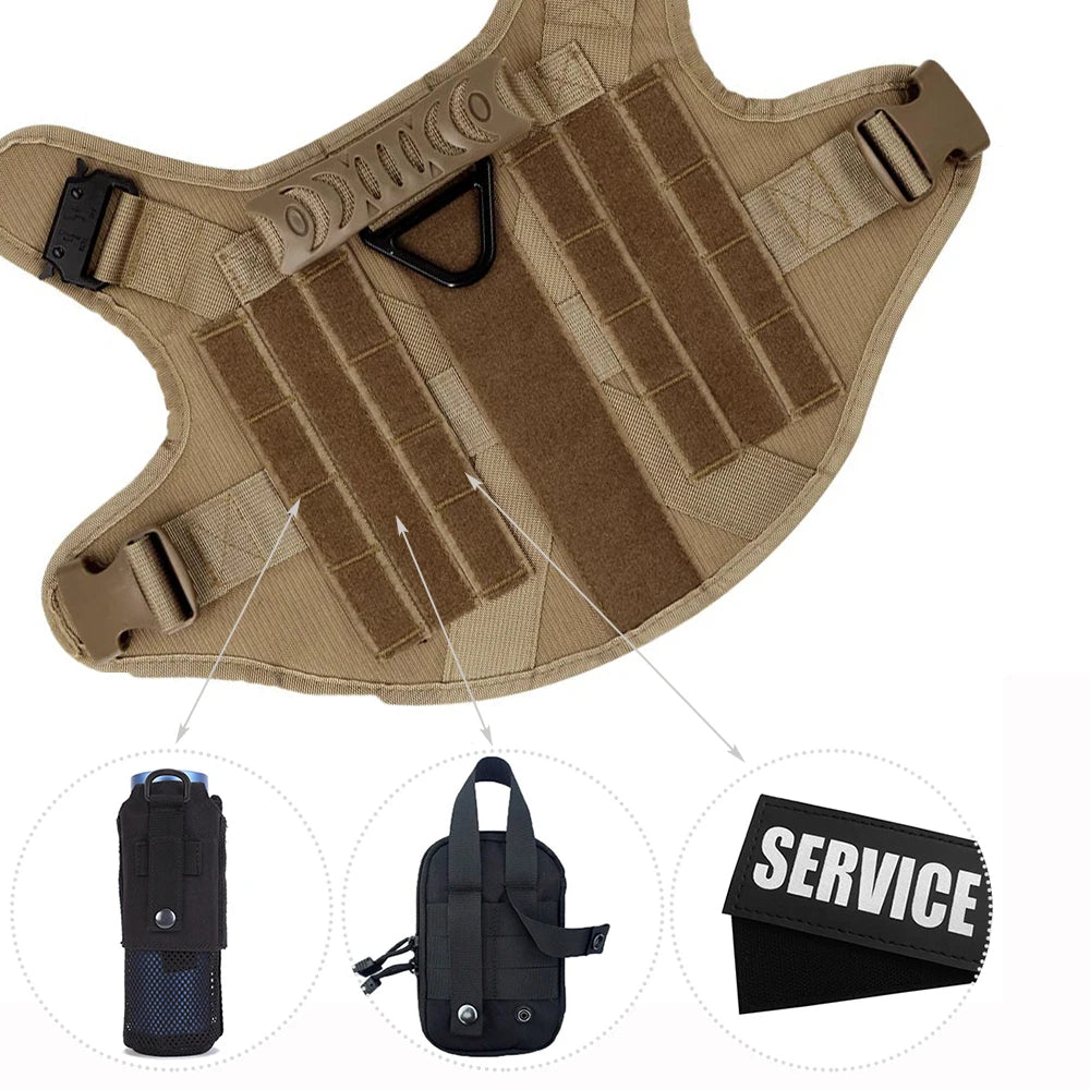 Professional Tactical Dog Harness - Desert Tan