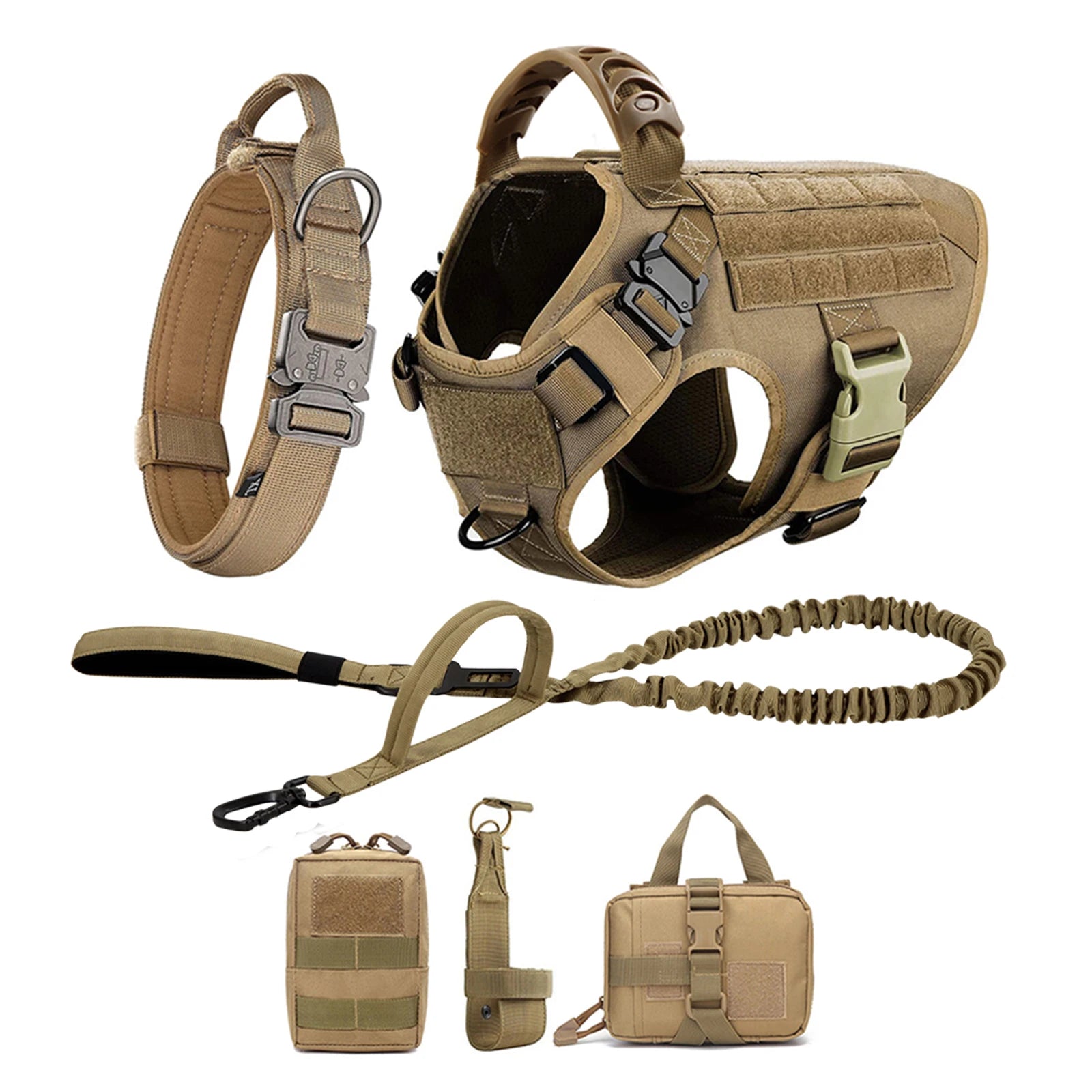 Professional Tactical Dog Harness - Desert Tan