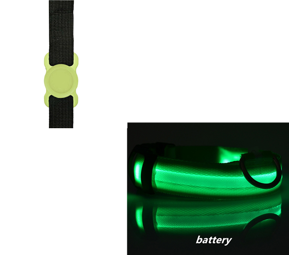 Glowing Silicone Dog Collar