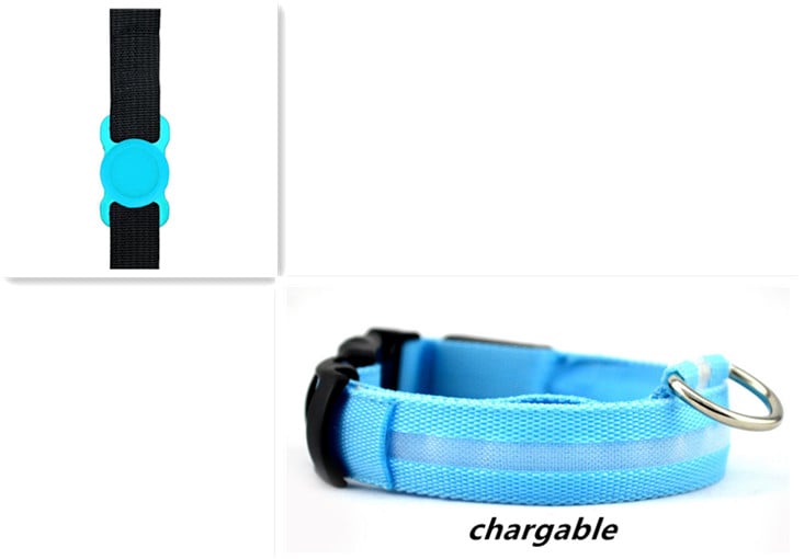 Glowing Silicone Dog Collar