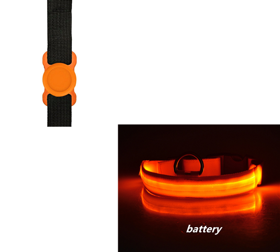 Glowing Silicone Dog Collar